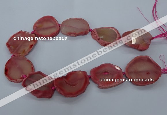 CNG2610 15.5 inches 30*35mm - 40*45mm freeform agate beads