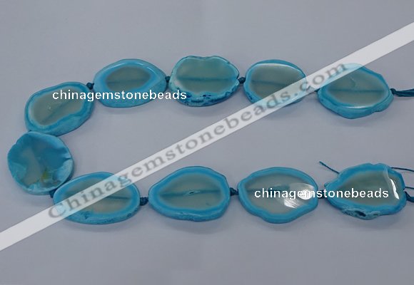 CNG2611 15.5 inches 30*35mm - 40*45mm freeform agate beads