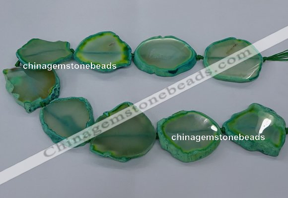 CNG2612 15.5 inches 30*35mm - 40*45mm freeform agate beads