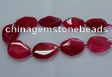 CNG2643 15.5 inches 25*35mm - 30*40mm freeform agate beads