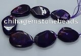 CNG2654 15.5 inches 38*48mm - 42*55mm freeform agate beads