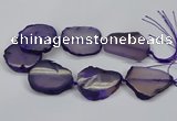 CNG2663 15.5 inches 30*40mm - 40*55mm freeform agate beads