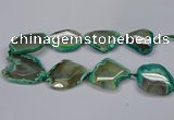 CNG2667 15.5 inches 30*40mm - 40*55mm freeform agate beads