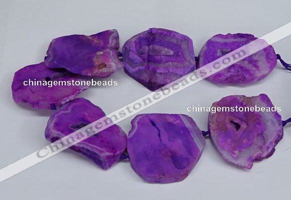 CNG2672 15.5 inches 30*40mm - 40*50mm freeform druzy agate beads