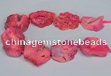 CNG2675 15.5 inches 30*40mm - 40*50mm freeform druzy agate beads