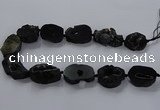CNG2685 15.5 inches 25*30mm - 30*40mm freeform druzy agate beads