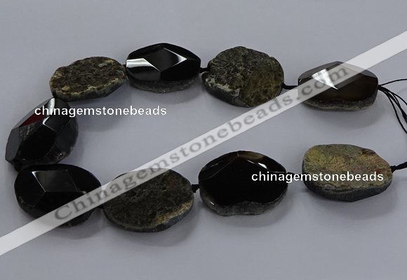 CNG2686 15.5 inches 28*40mm - 30*42mm freeform agate beads