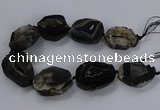 CNG2687 15.5 inches 35*45mm - 40*60mm freeform druzy agate beads