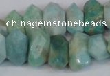 CNG2700 15.5 inches 10*14mm - 13*18mm faceted nuggets amazonite beads