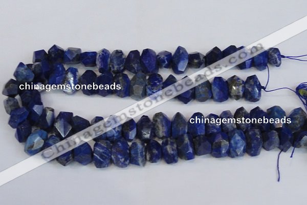 CNG2702 15.5 inches 10*14mm - 13*18mm faceted nuggets lapis lazuli beads