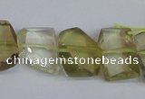 CNG2707 15.5 inches 13*18mm - 15*20mm freeform lemon quartz beads