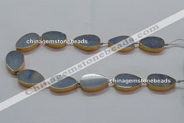 CNG2720 15.5 inches 18*28mm - 20*30mm freeform blue aventurine beads