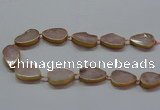 CNG2721 15.5 inches 18*28mm - 20*30mm freeform rose quartz beads