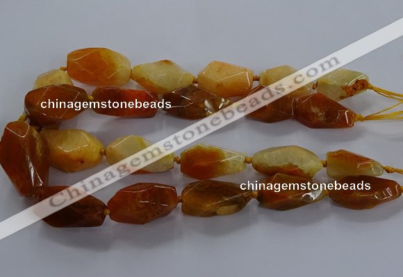 CNG2731 15.5 inches 15*30mm - 20*40mm nuggets agate beads