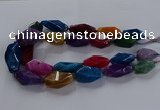 CNG2737 15.5 inches 15*30mm - 20*40mm nuggets agate beads