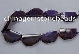 CNG2741 15.5 inches 28*40mm - 30*45mm freeform agate beads