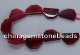 CNG2742 15.5 inches 28*40mm - 30*45mm freeform agate beads