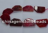 CNG2748 15.5 inches 30*45mm - 35*50mm freeform agate beads