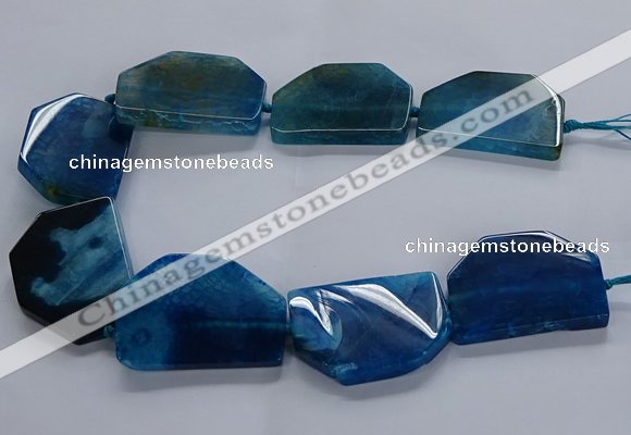 CNG2749 15.5 inches 30*45mm - 35*50mm freeform agate beads