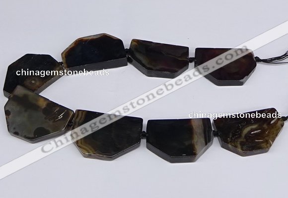 CNG2751 15.5 inches 30*45mm - 35*50mm freeform agate beads