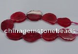 CNG2777 15.5 inches 30*35mm - 35*40mm freeform agate beads