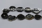 CNG2781 15.5 inches 30*35mm - 35*40mm freeform agate beads