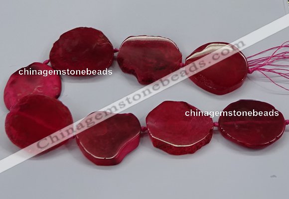 CNG2786 15.5 inches 35*40mm - 45*50mm freeform agate beads