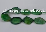 CNG2788 15.5 inches 35*40mm - 45*50mm freeform agate beads