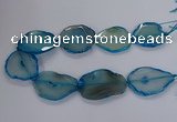 CNG2792 15.5 inches 30*40mm - 40*55mm freeform agate beads