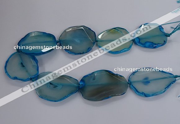 CNG2792 15.5 inches 30*40mm - 40*55mm freeform agate beads