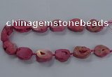 CNG2803 15.5 inches 25*30mm - 30*40mm freeform druzy agate beads