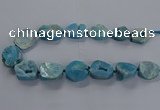 CNG2804 15.5 inches 25*30mm - 30*40mm freeform druzy agate beads