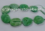 CNG2815 15.5 inches 30*45mm - 35*50mm freeform druzy agate beads