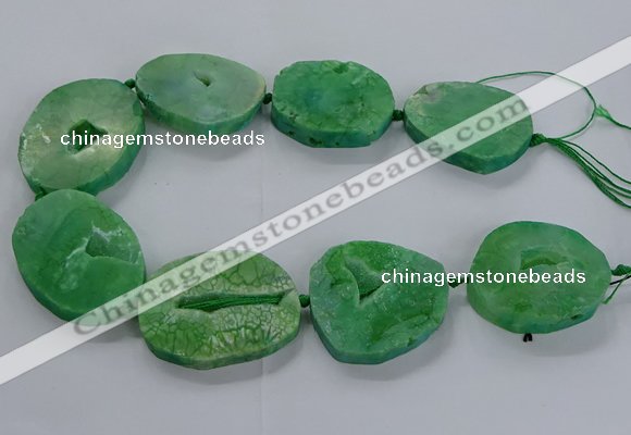 CNG2815 15.5 inches 30*45mm - 35*50mm freeform druzy agate beads