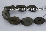 CNG2817 15.5 inches 30*45mm - 40*55mm freeform druzy agate beads