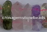 CNG2828 15.5 inches 10*14mm - 13*18mm faceted nuggets mixed quartz beads