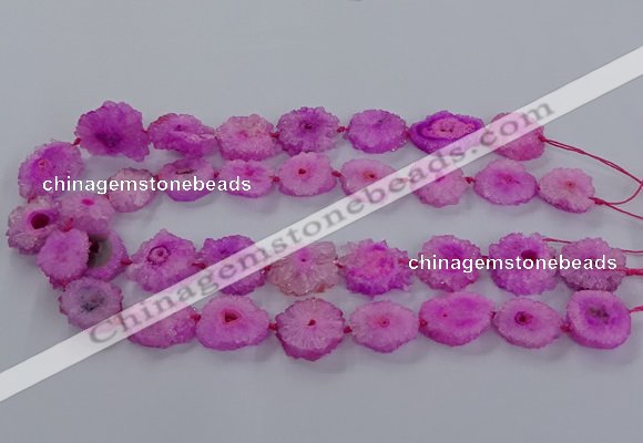 CNG2847 15.5 inches 15*20mm - 25*30mm freeform druzy agate beads