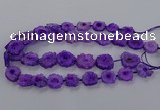 CNG2849 15.5 inches 15*20mm - 25*30mm freeform druzy agate beads