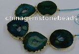 CNG2862 8 inches 40*45mm - 50*60mm freeform druzy agate beads