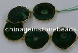 CNG2863 8 inches 40*45mm - 50*60mm freeform druzy agate beads