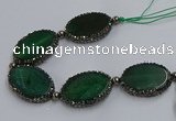 CNG2918 7.5 inches 25*35mm oval agate gemstone beads wholesale