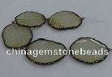 CNG2928 7.5 inches 45*55mm - 50*60mm faceted freeform agate beads