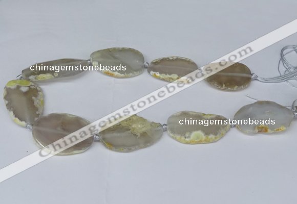 CNG2948 15.5 inches 22*30mm - 30*45mm freeform agate beads