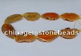 CNG2950 15.5 inches 25*35mm - 30*50mm freeform agate beads