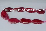 CNG2952 15.5 inches 25*35mm - 30*50mm freeform agate beads