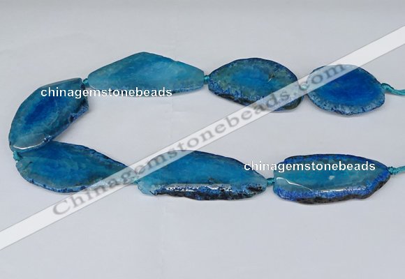 CNG2953 15.5 inches 25*35mm - 30*50mm freeform agate beads