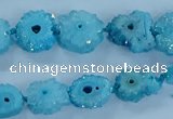 CNG2970 15.5 inches 8*10mm - 15*18mm freeform druzy agate beads
