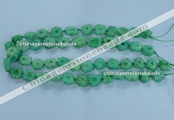 CNG2971 15.5 inches 8*10mm - 15*18mm freeform druzy agate beads