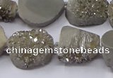 CNG2976 15.5 inches 13*18mm - 20*25mm freeform druzy agate beads