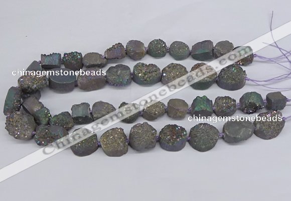 CNG2979 15.5 inches 12*16mm - 20*25mm freeform druzy agate beads